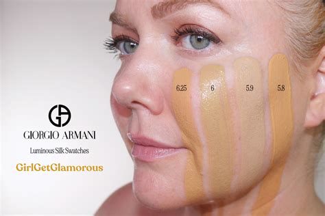 armani luminous silk foundation swatches.